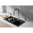 Elegant Lighting Leonardo Kitchen Faucet, Brushed Gold