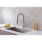 Elegant Lighting Leonardo Kitchen Faucet, Brushed Nickel