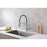 Elegant Lighting Leonardo Kitchen Faucet, Brushed Nickel