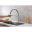 Elegant Lighting Leonardo Kitchen Faucet, Brushed Nickel