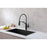 Elegant Lighting Leonardo Kitchen Faucet, Matte Black