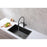 Elegant Lighting Leonardo Kitchen Faucet, Matte Black