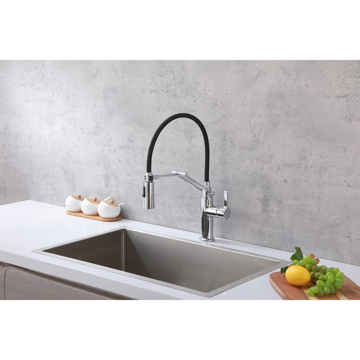 Elegant Lighting Leonardo Kitchen Faucet, Chrome