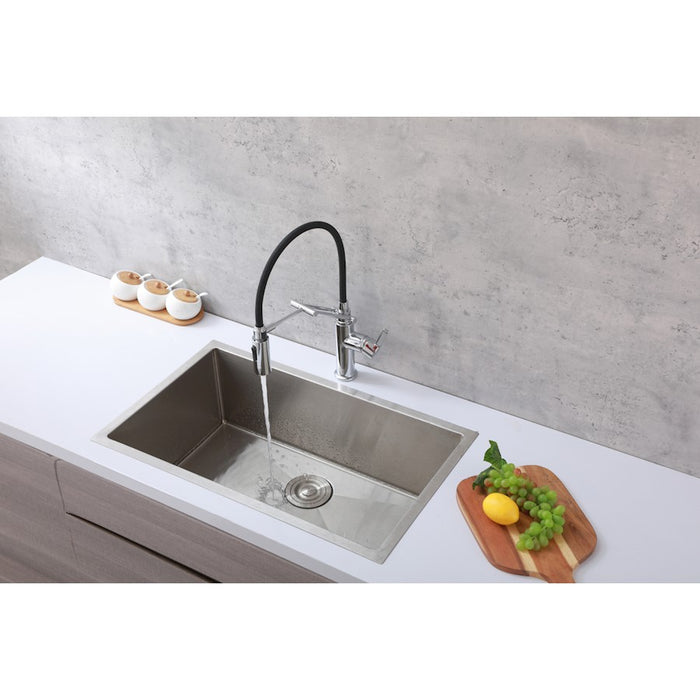 Elegant Lighting Leonardo Kitchen Faucet, Chrome