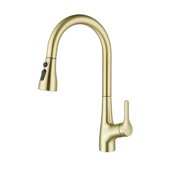Elegant Lighting Andrea Kitchen Faucet, Brushed Gold