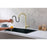 Elegant Lighting Andrea Kitchen Faucet, Brushed Gold