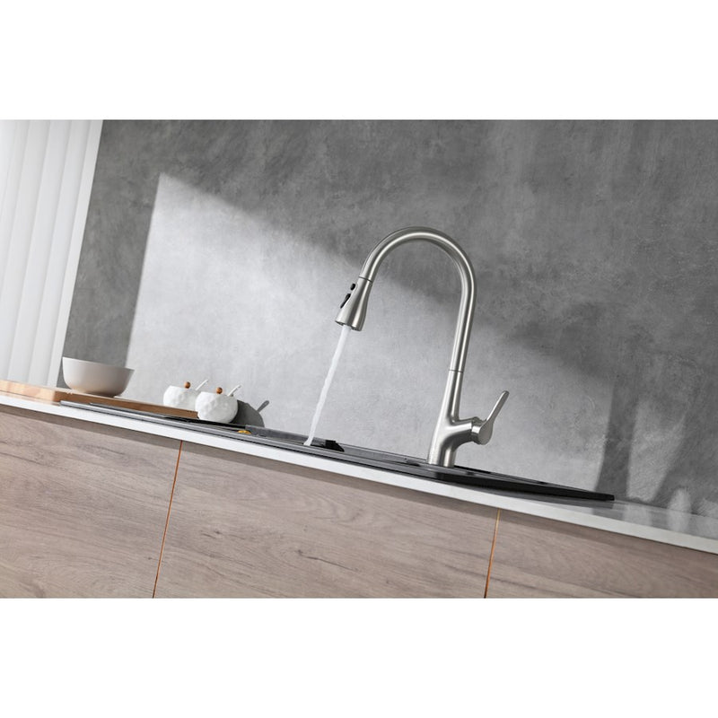 Elegant Lighting Andrea Kitchen Faucet, Brushed Nickel
