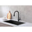 Elegant Lighting Andrea Kitchen Faucet, Matte Black