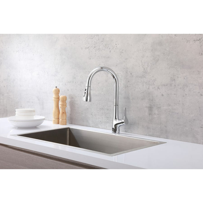 Elegant Lighting Andrea Kitchen Faucet, Chrome