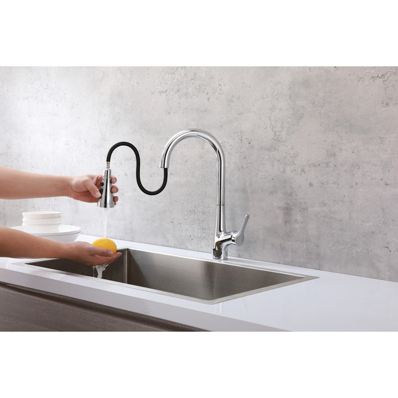 Elegant Lighting Andrea Kitchen Faucet, Chrome