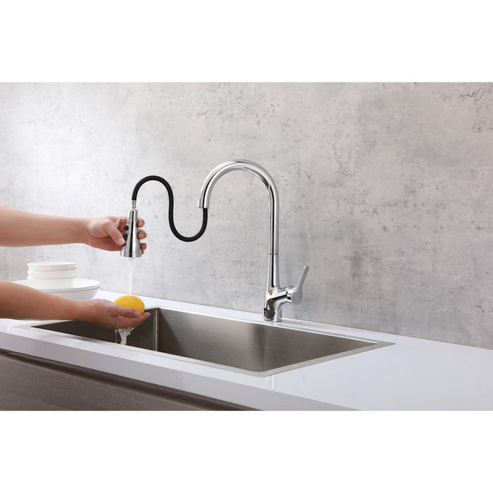 Elegant Lighting Andrea Kitchen Faucet, Chrome