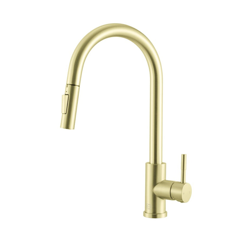 Elegant Lighting Luca Kitchen Faucet, Brushed Gold