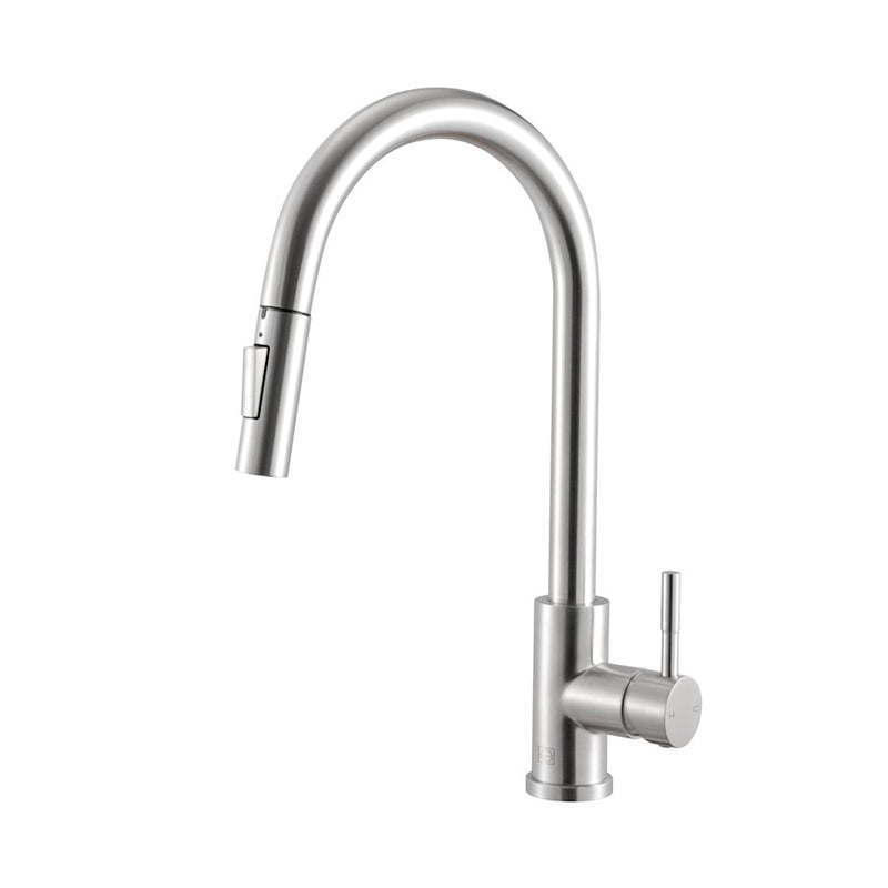 Elegant Lighting Luca Kitchen Faucet, Brushed Nickel