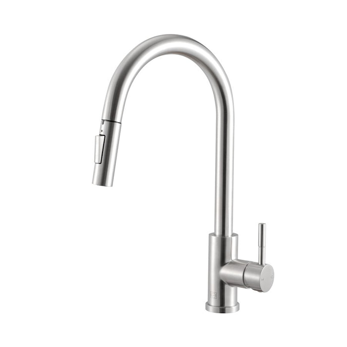 Elegant Lighting Luca Kitchen Faucet, Brushed Nickel