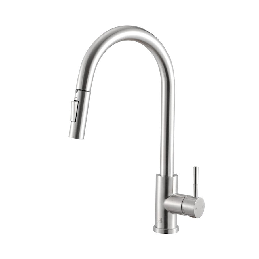 Elegant Lighting Luca Kitchen Faucet, Brushed Nickel