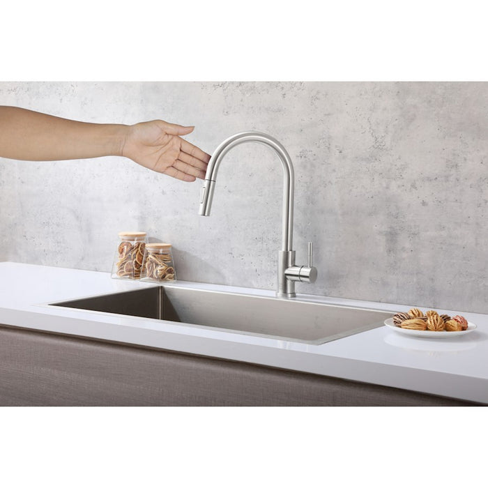 Elegant Lighting Luca Kitchen Faucet, Brushed Nickel
