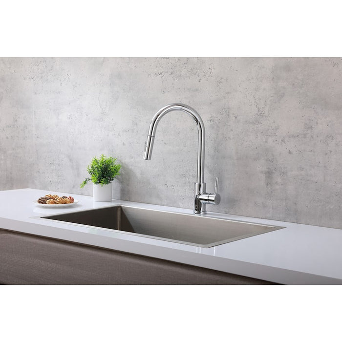 Elegant Lighting Luca Kitchen Faucet, Chrome