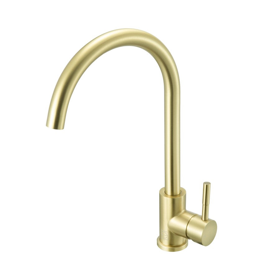 Elegant Lighting Finn Kitchen Faucet, Brushed Gold
