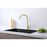 Elegant Lighting Finn Kitchen Faucet, Brushed Gold