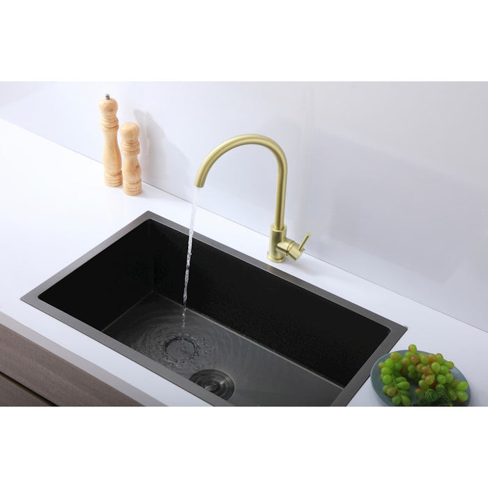 Elegant Lighting Finn Kitchen Faucet, Brushed Gold