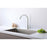 Elegant Lighting Finn Kitchen Faucet, Brushed Nickel