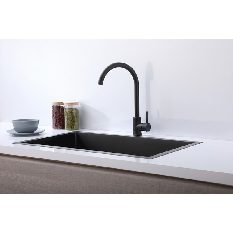Elegant Lighting Finn Kitchen Faucet, Matte Black