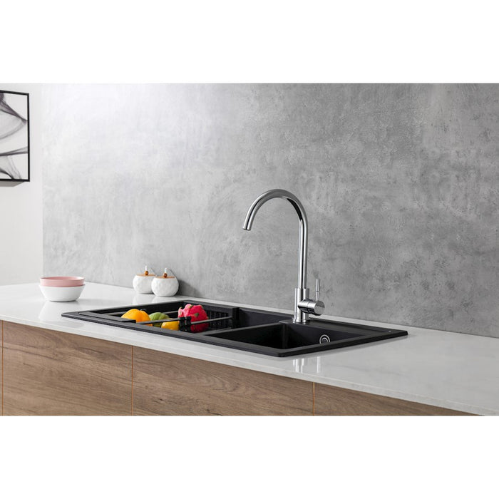 Elegant Lighting Finn Kitchen Faucet, Chrome