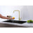 Elegant Lighting Levi Kitchen Faucet, Brushed Gold