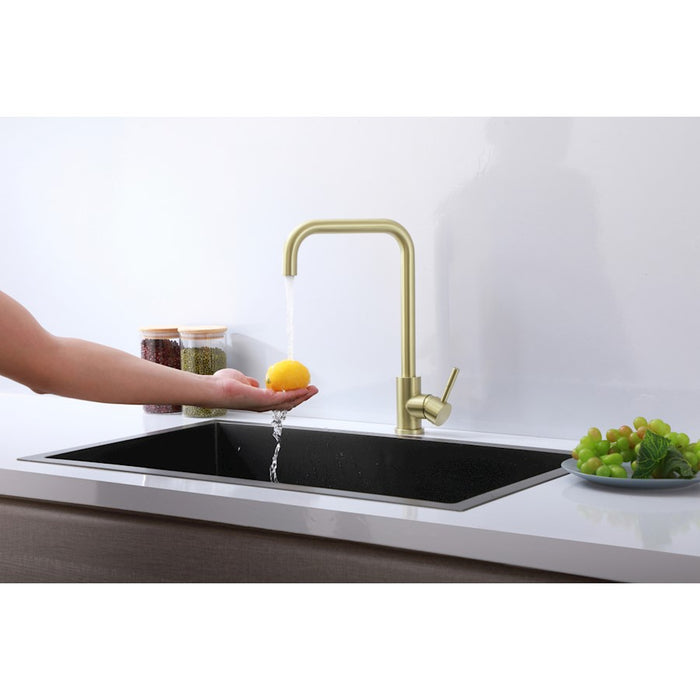 Elegant Lighting Levi Kitchen Faucet, Brushed Gold