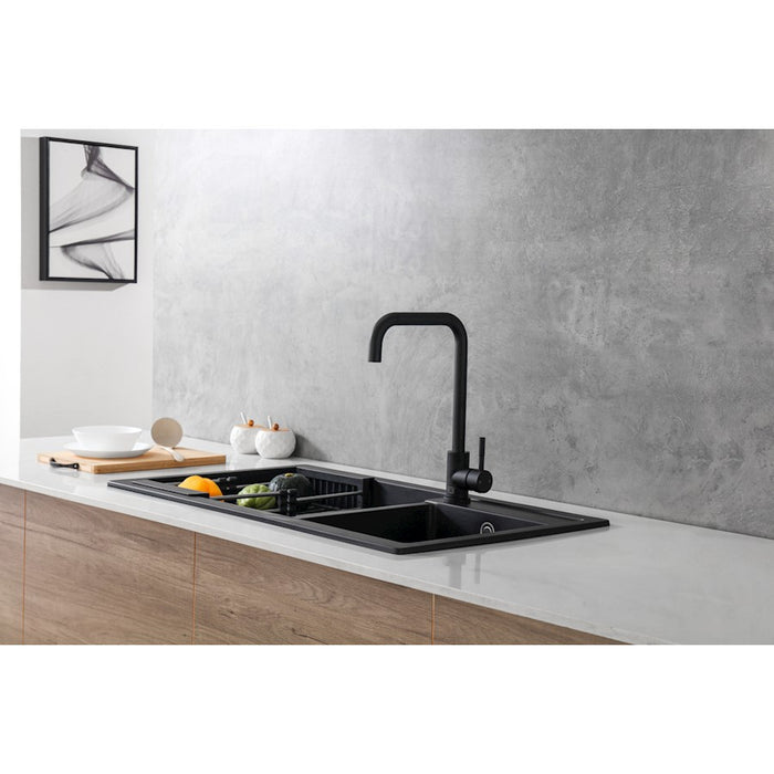 Elegant Lighting Levi Kitchen Faucet, Matte Black