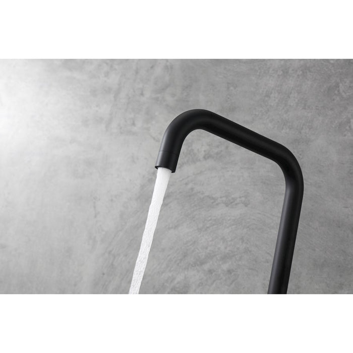 Elegant Lighting Levi Kitchen Faucet, Matte Black