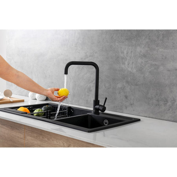 Elegant Lighting Levi Kitchen Faucet, Matte Black