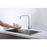 Elegant Lighting Levi Kitchen Faucet, Chrome