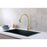 Elegant Lighting Sem Kitchen Faucet, Brushed Gold
