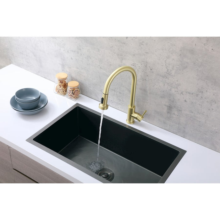 Elegant Lighting Sem Kitchen Faucet, Brushed Gold