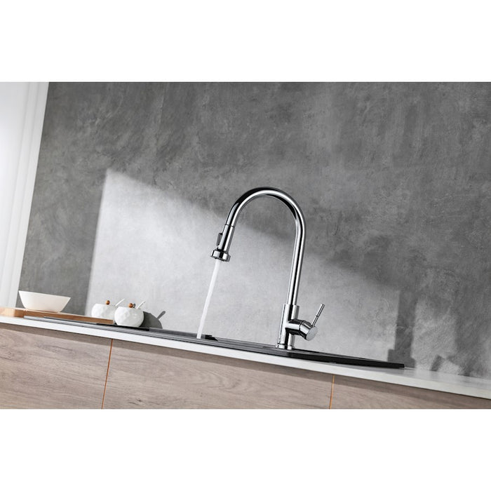 Elegant Lighting Sem Kitchen Faucet, Chrome