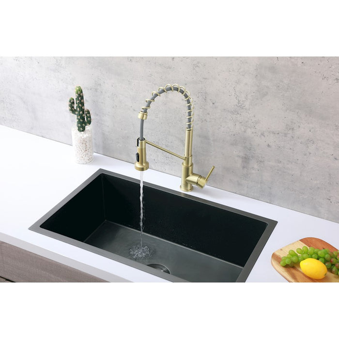 Elegant Lighting Yara Kitchen Faucet, Brushed Gold