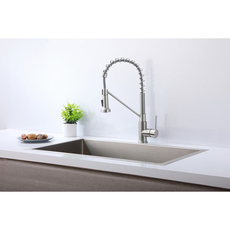 Elegant Lighting Yara Kitchen Faucet, Brushed Nickel