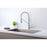 Elegant Lighting Yara Kitchen Faucet, Brushed Nickel