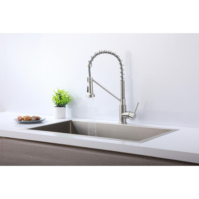 Elegant Lighting Yara Kitchen Faucet, Brushed Nickel