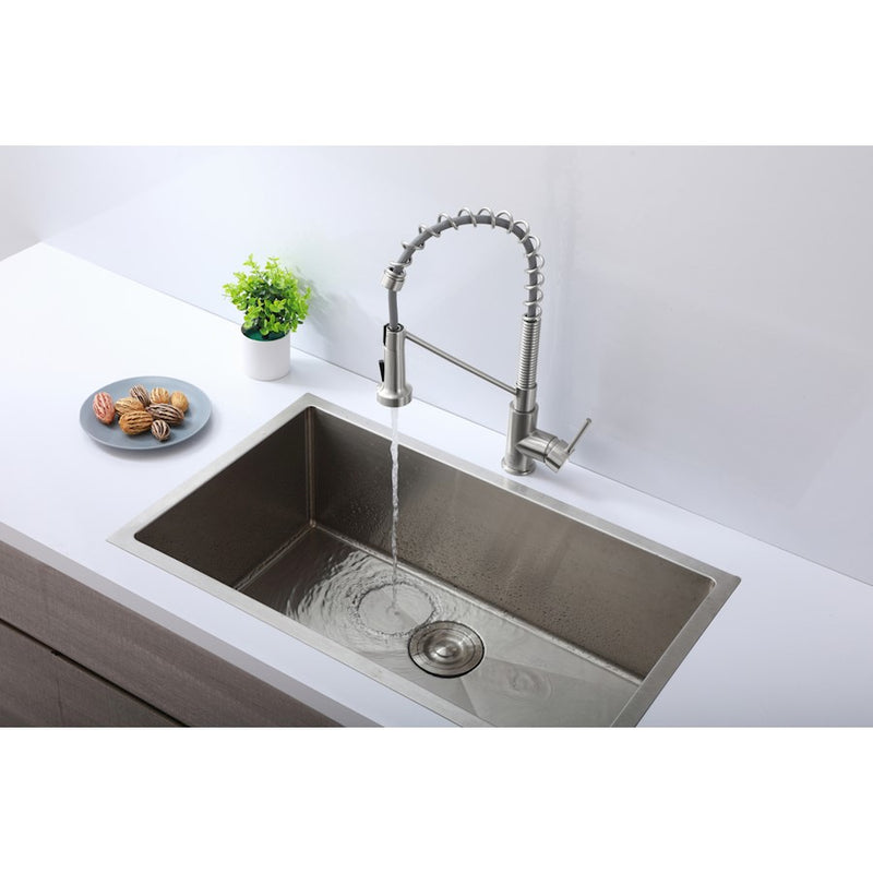 Elegant Lighting Yara Kitchen Faucet, Brushed Nickel