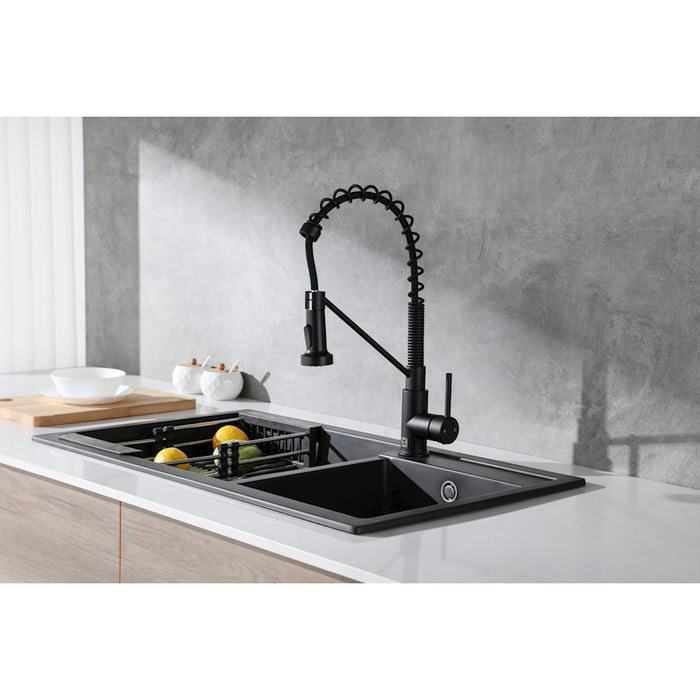 Elegant Lighting Yara Kitchen Faucet, Matte Black