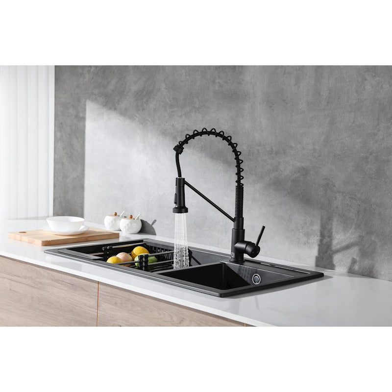 Elegant Lighting Yara Kitchen Faucet, Matte Black
