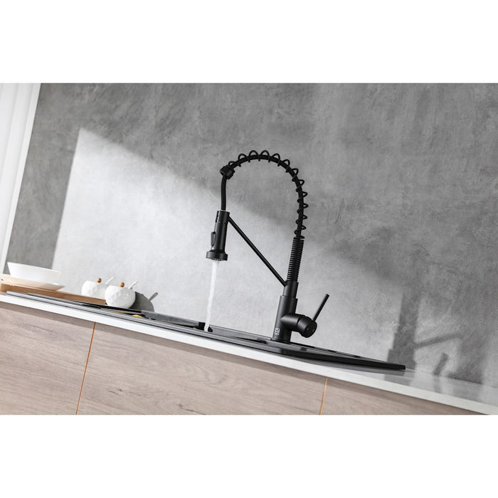 Elegant Lighting Yara Kitchen Faucet, Matte Black