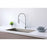 Elegant Lighting Yara Kitchen Faucet, Chrome