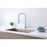 Elegant Lighting Yara Kitchen Faucet, Chrome