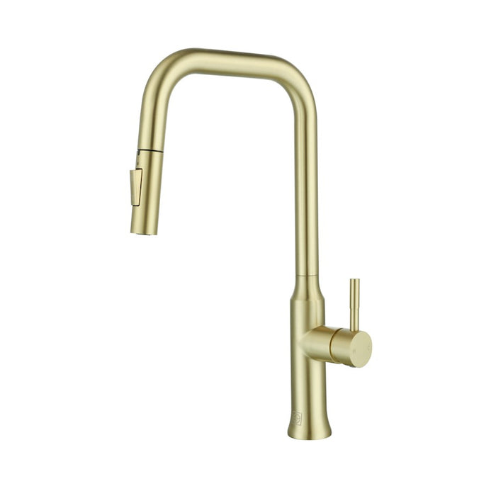 Elegant Lighting Noor Kitchen Faucet, Brushed Gold