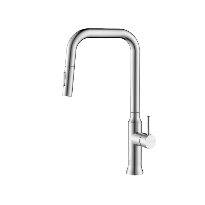 Elegant Lighting Noor Kitchen Faucet, Brushed Nickel