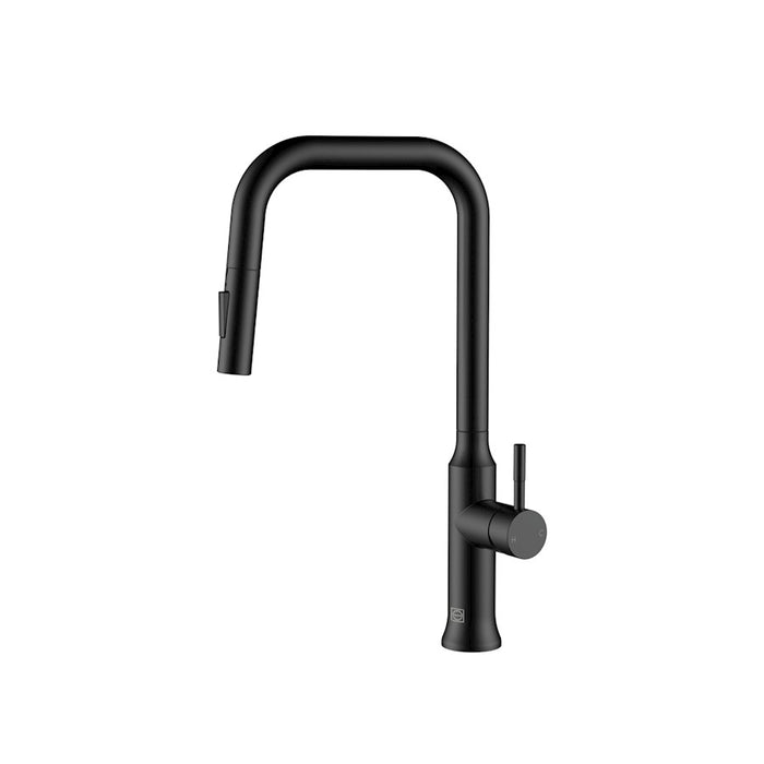 Elegant Lighting Noor Kitchen Faucet, Matte Black