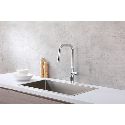 Elegant Lighting Noor Kitchen Faucet, Chrome